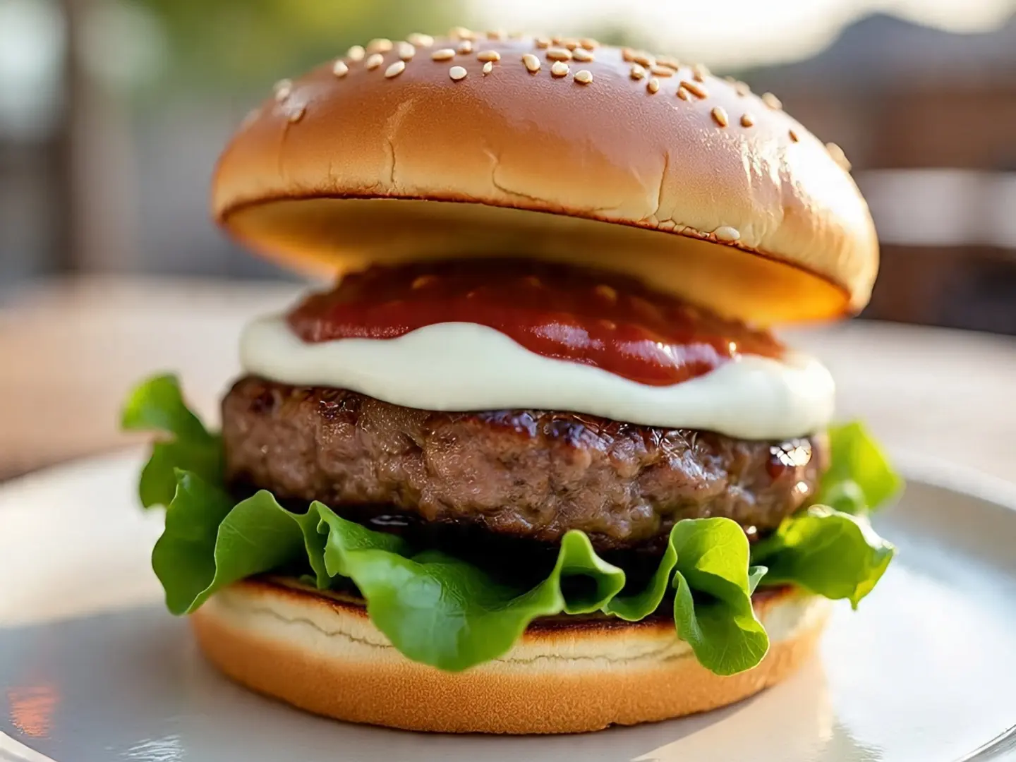 برجر لحم بالجبن