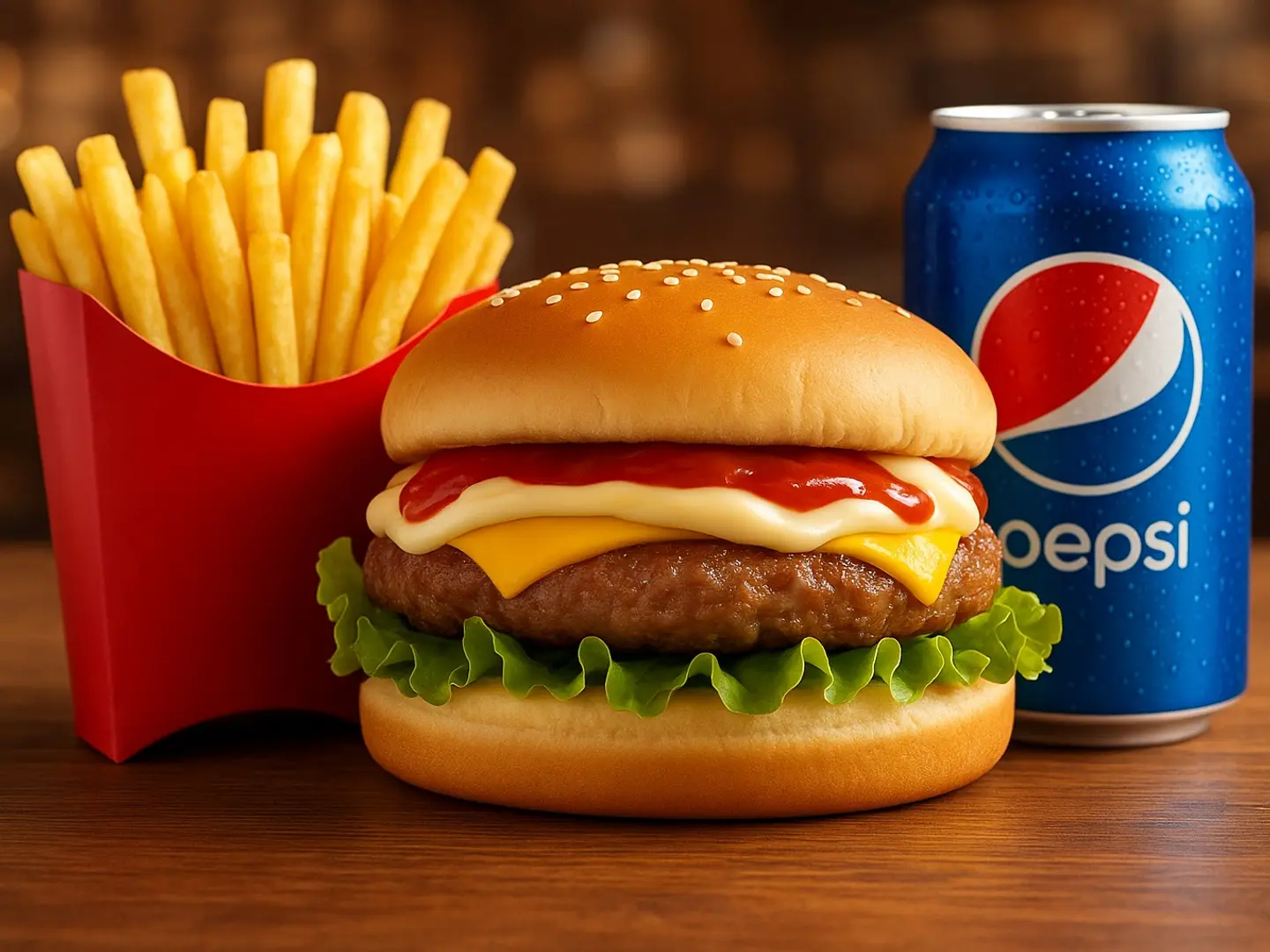 لحم برجر وجبة