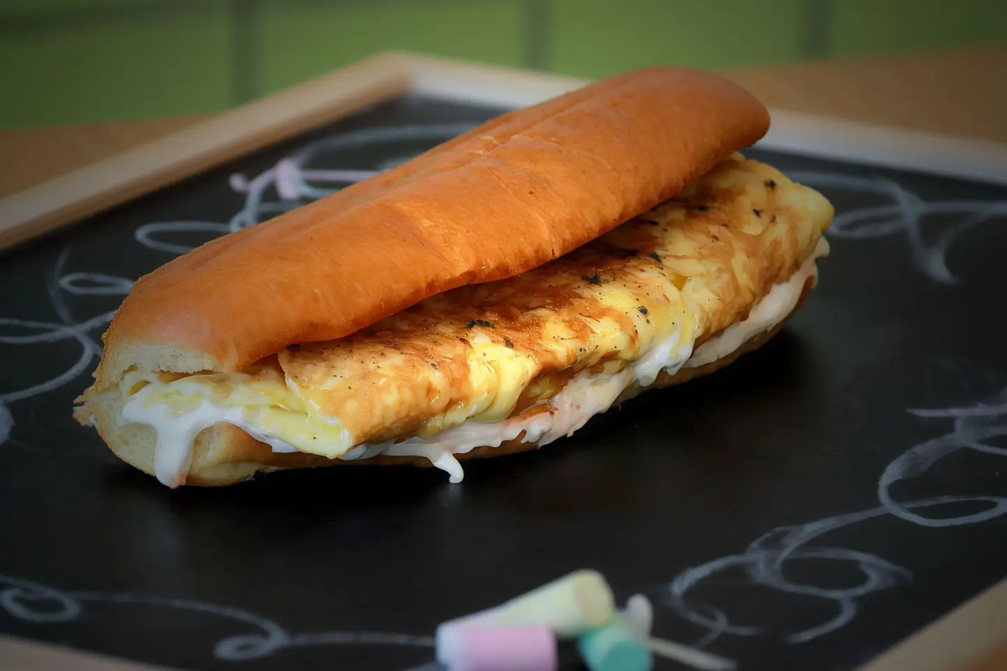 ساندوتش  بيض مقلي