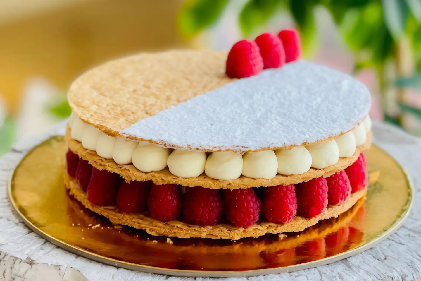 Medium Raspberry Millefeuille