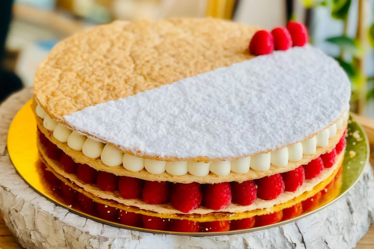 Large Raspberry Millefeuille