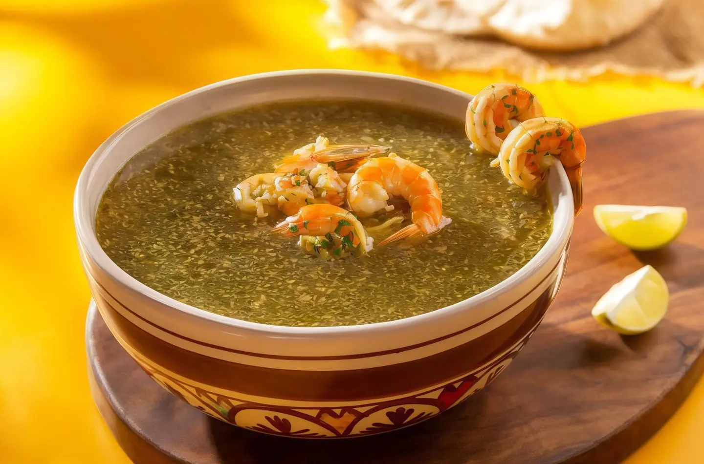 Mulukhiyah With Shrimp