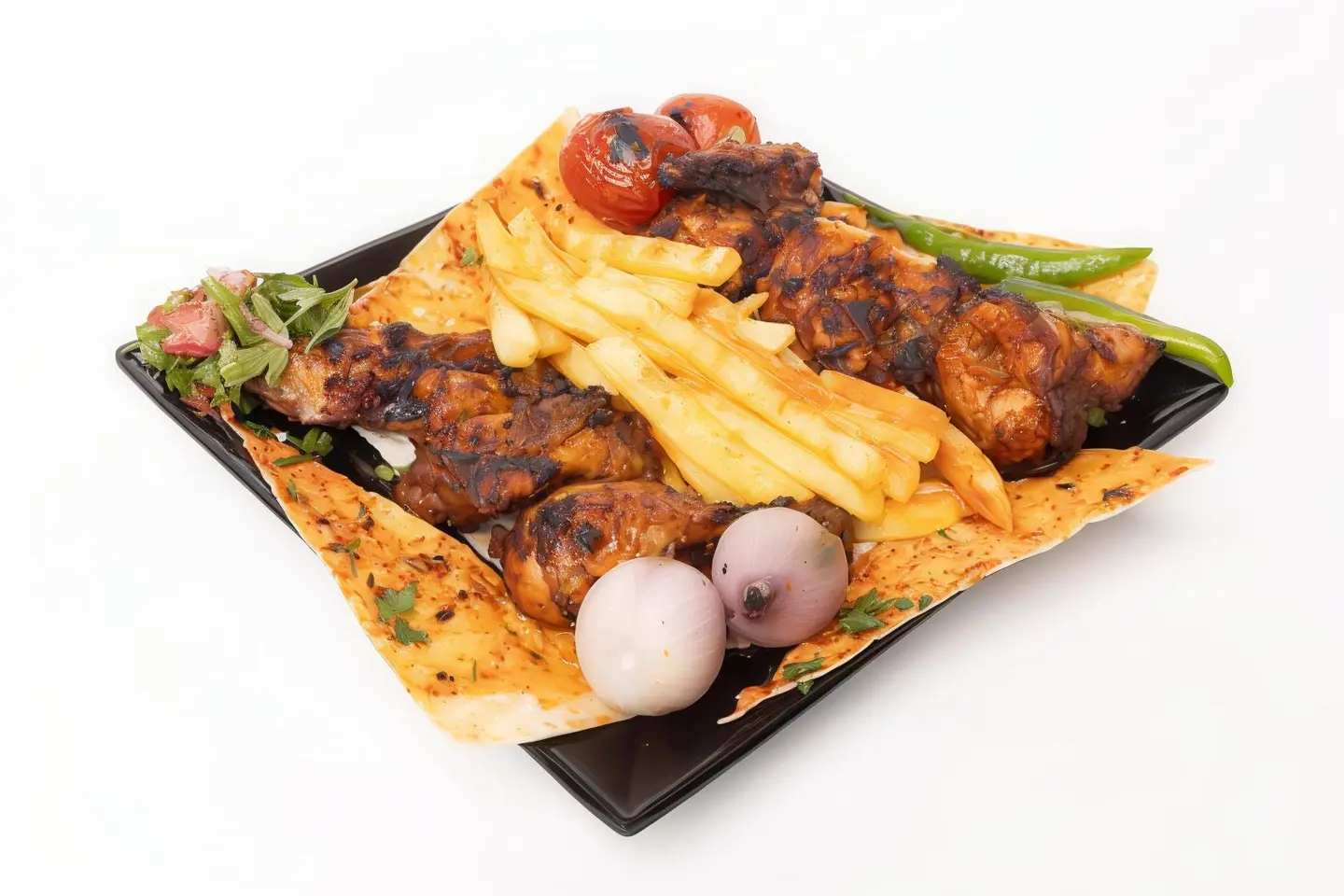 نص دجاج تركي مع الرز