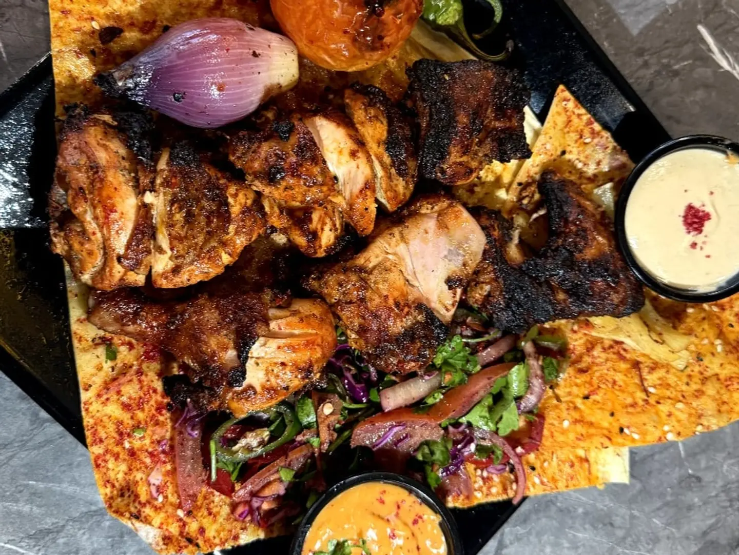 نص دجاج تركي مع الرز