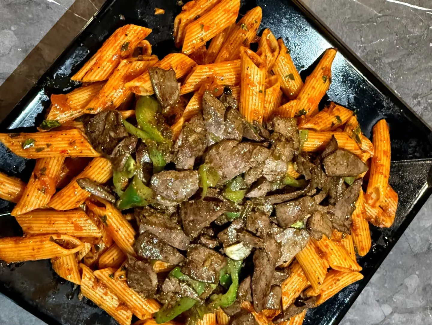 Pasta And Liver Meal