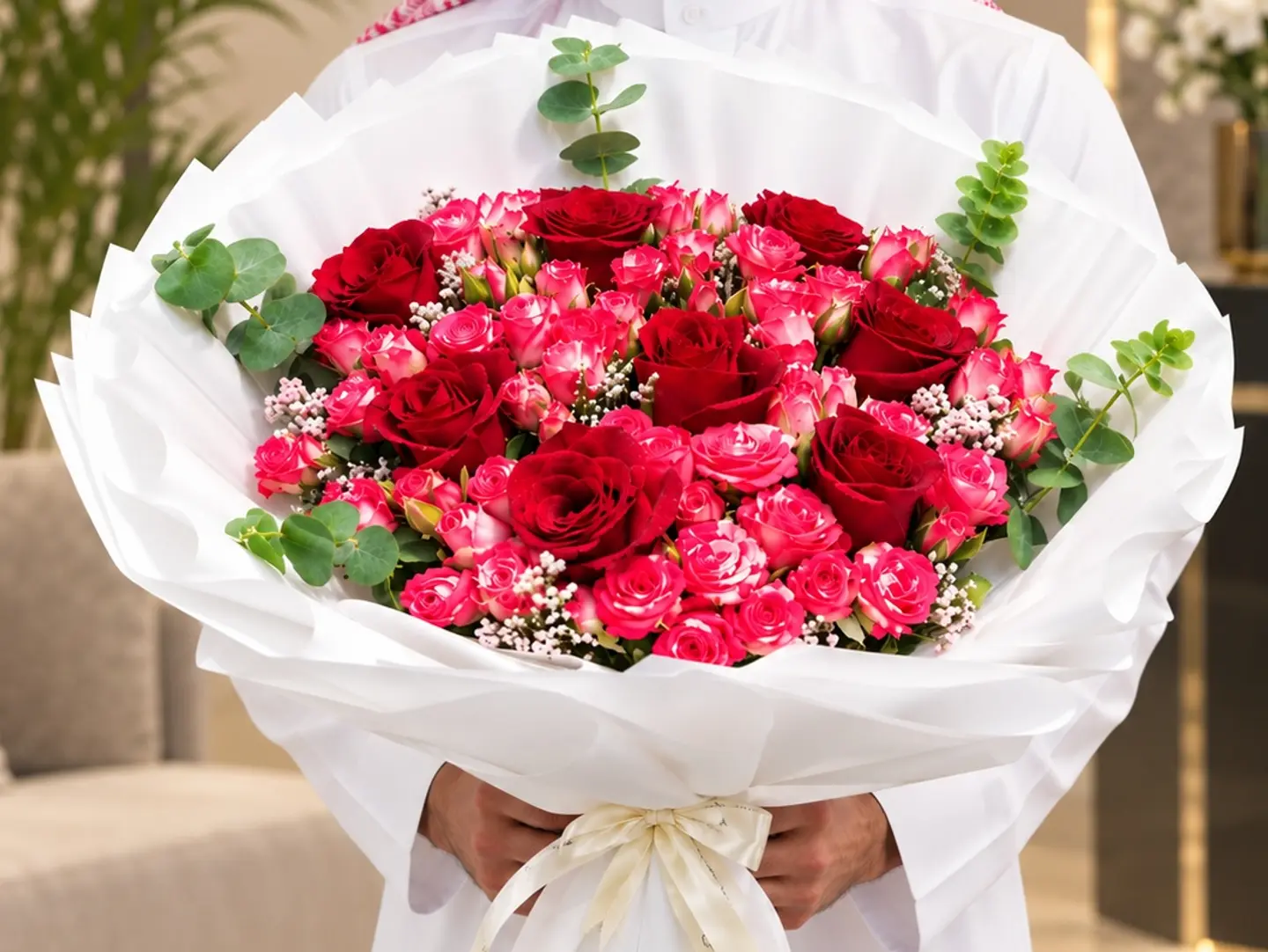 باقة زهور طبيعية