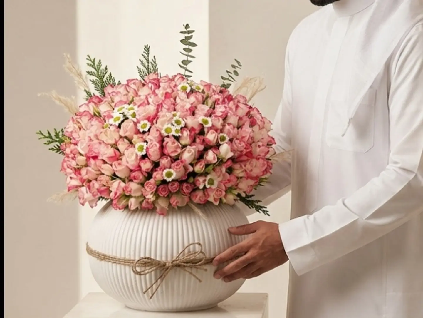 Vase Natural Flowers D5