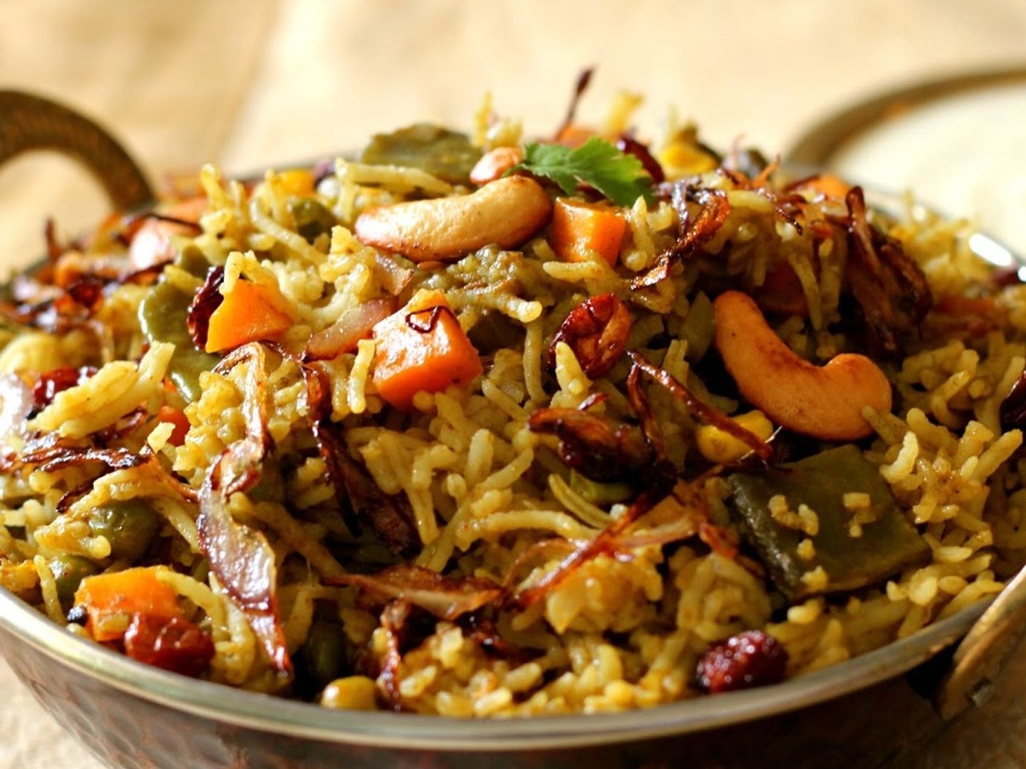 Hyderabadi Dum Biryani With Raita, Pickle & Papad