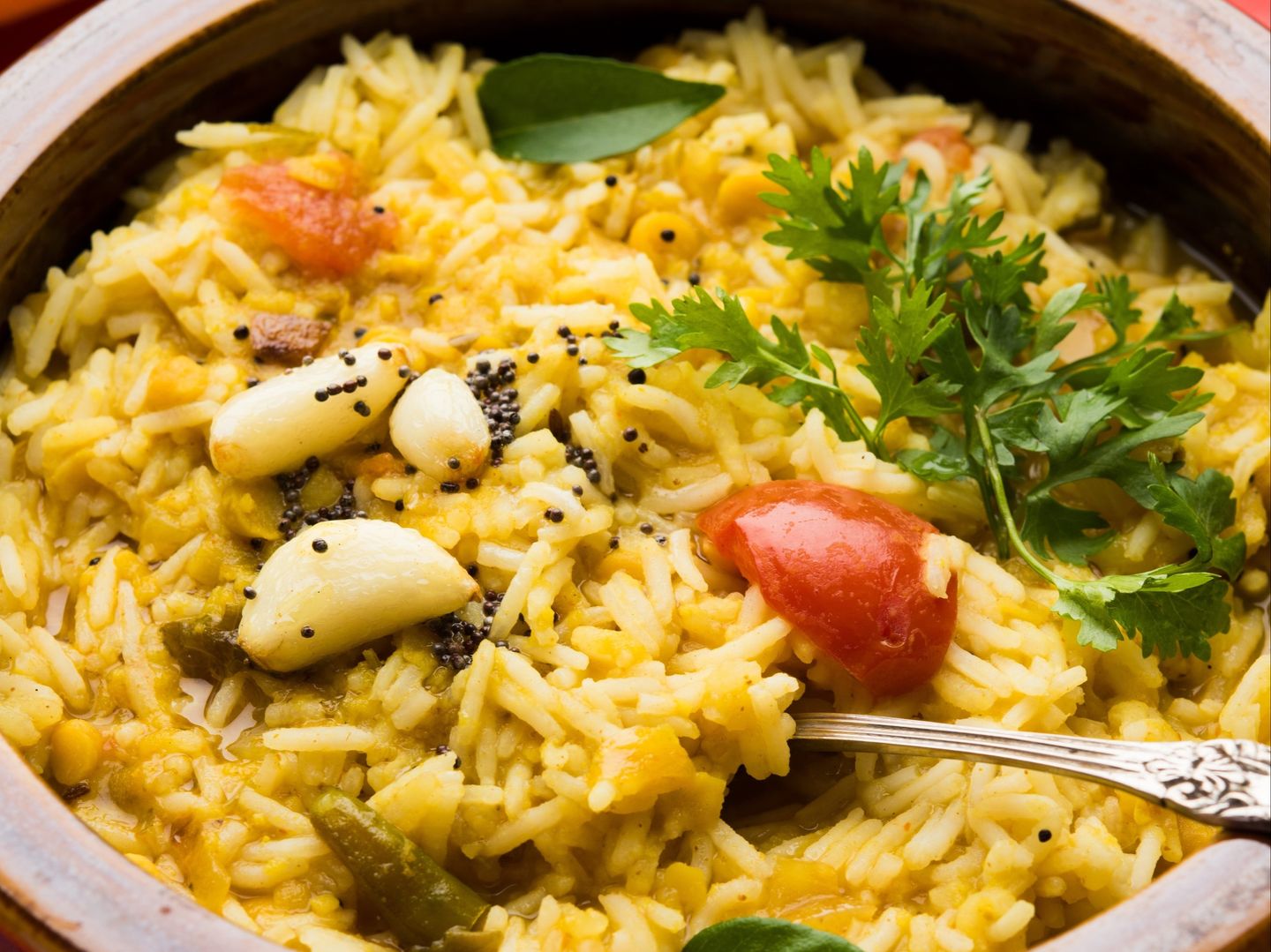 Dal Khichdi With Raita, Pickle & Papad