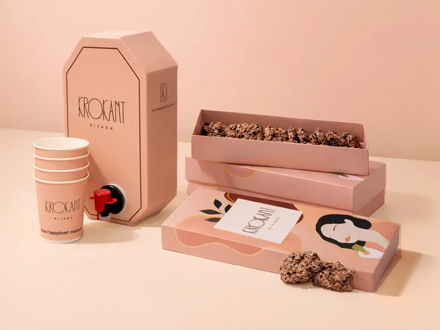 كروكانت ابو بنت مع قهوة مجانا