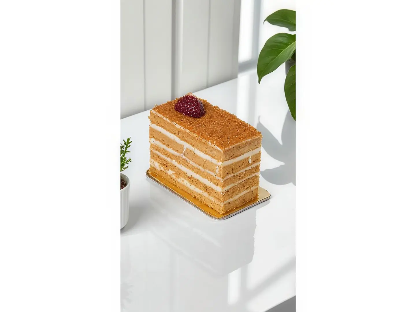 Honey Cheesecake Slice