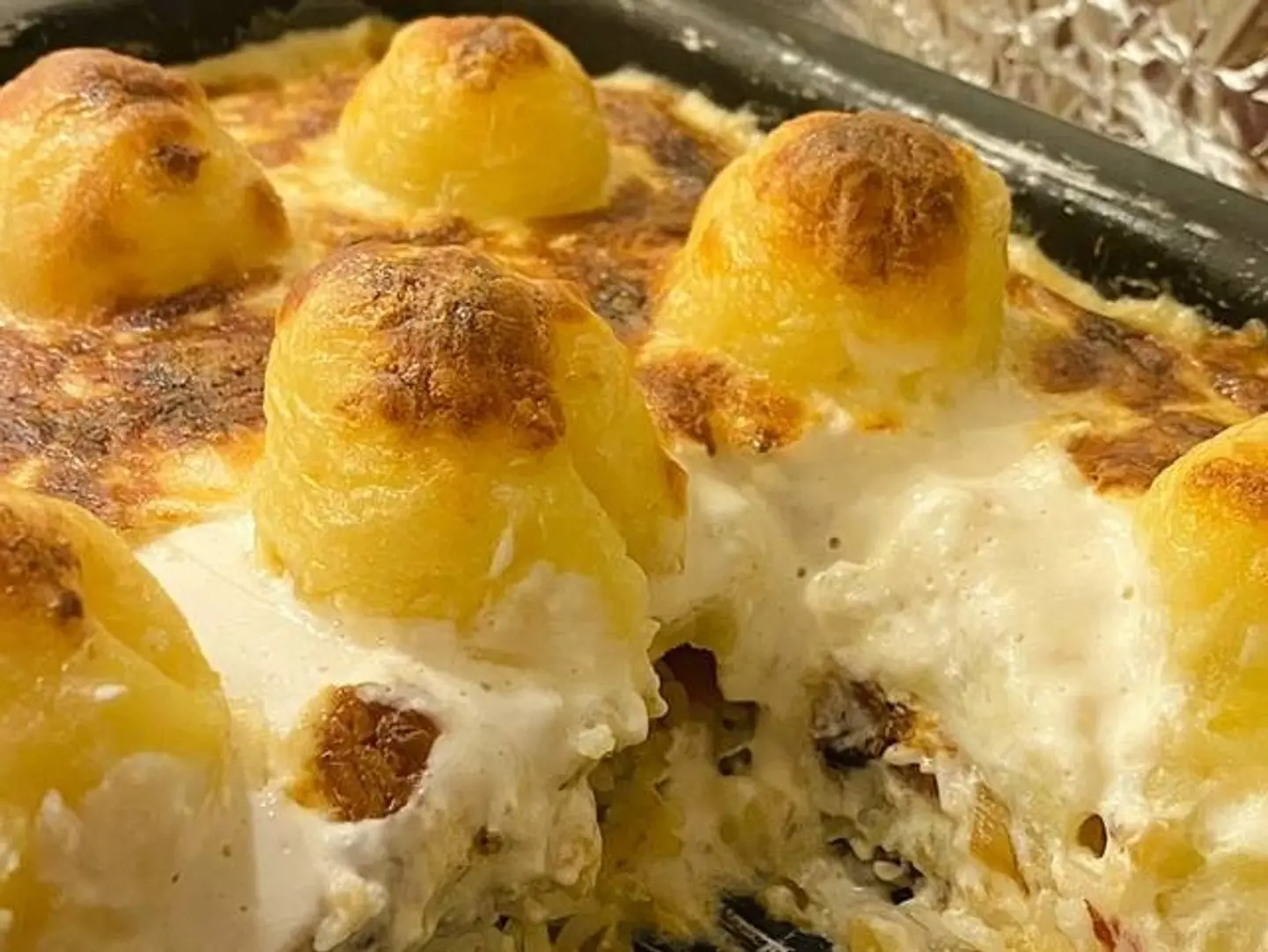 Potato Balls With Chicken