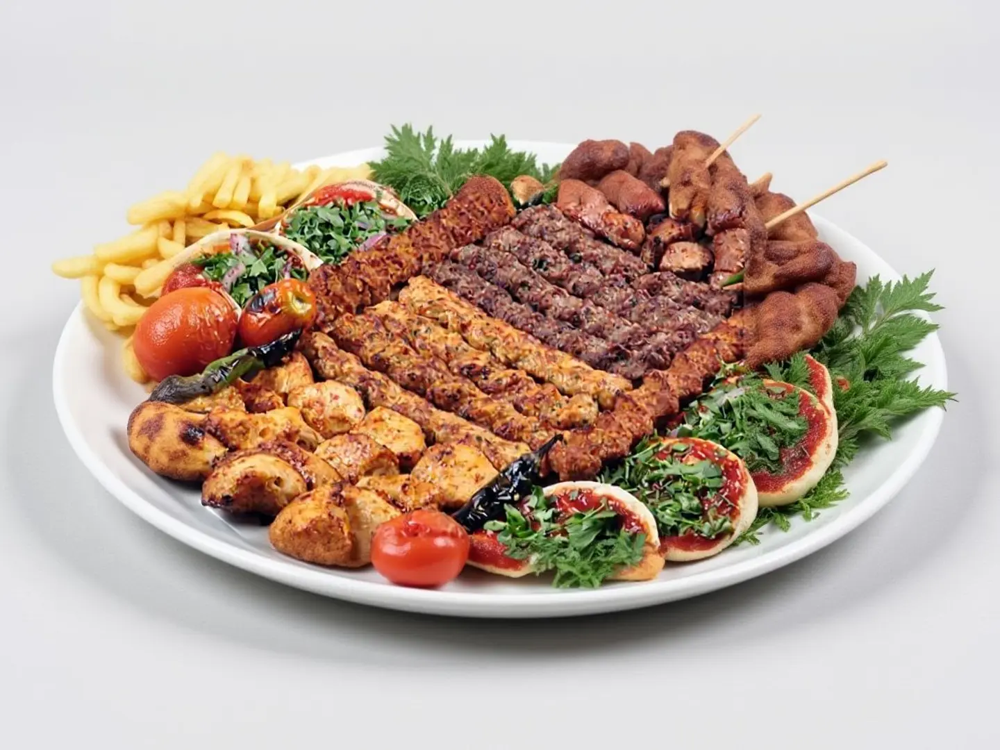 صحن مشويات حسب أختيارك