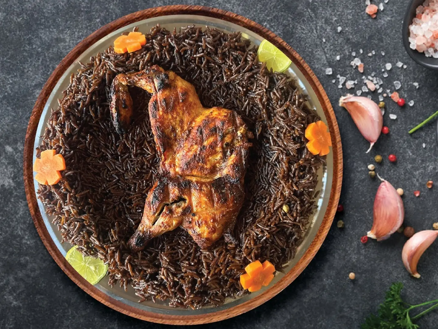 محموص دجاج على الفحم حبة