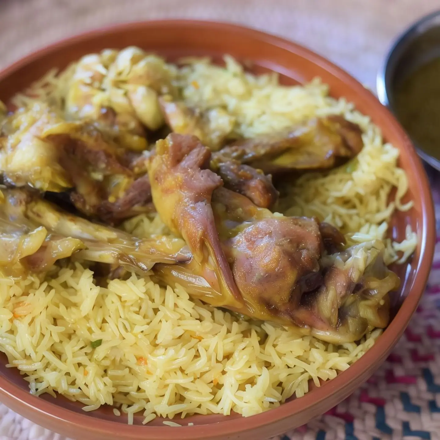 Boiled Meat With Rice And Vegetables