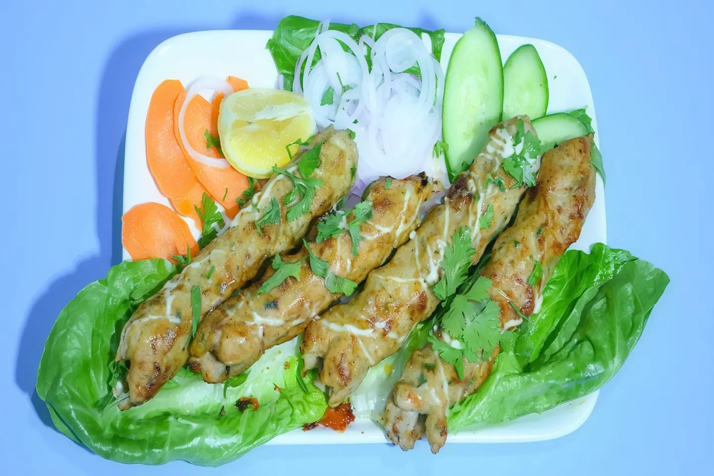 كباب دجاج ريشمي