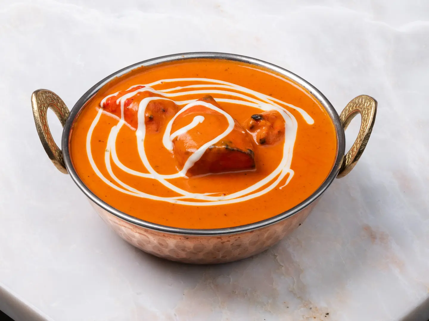 روبيان ماخاني مع خبز نان سادة