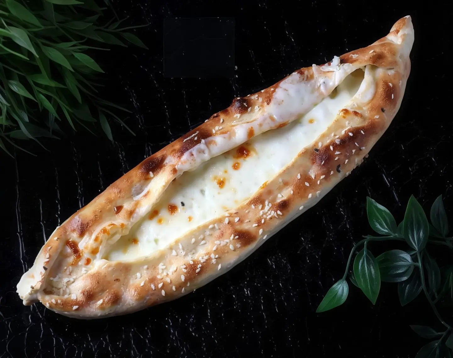 فطيرة جبن سائل بالزعتر