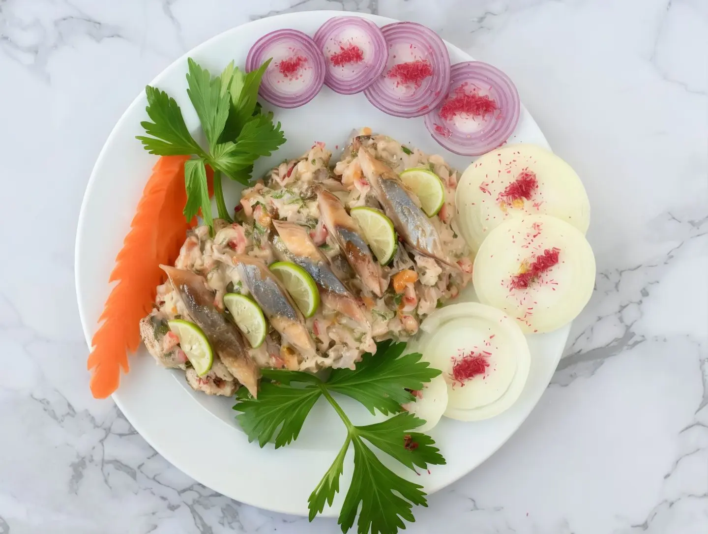 Herring With Tahiniah