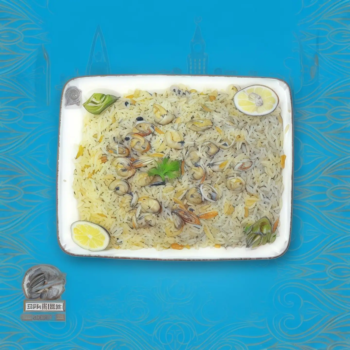 أرز الشيف بثمار البحر