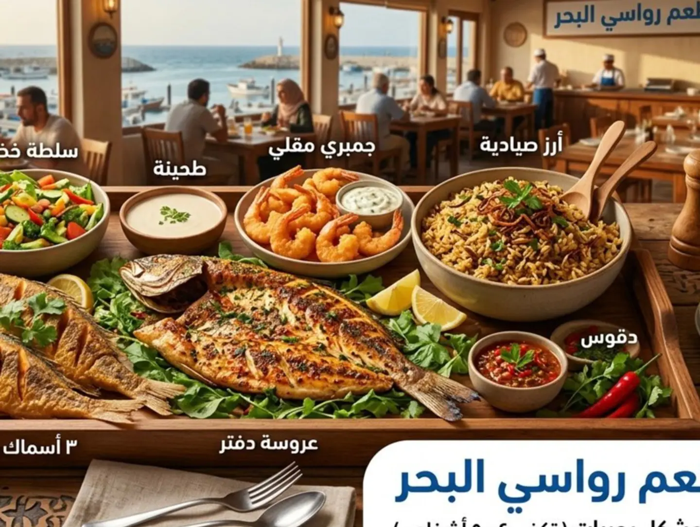 A Seafood Feast For Three Or Four People