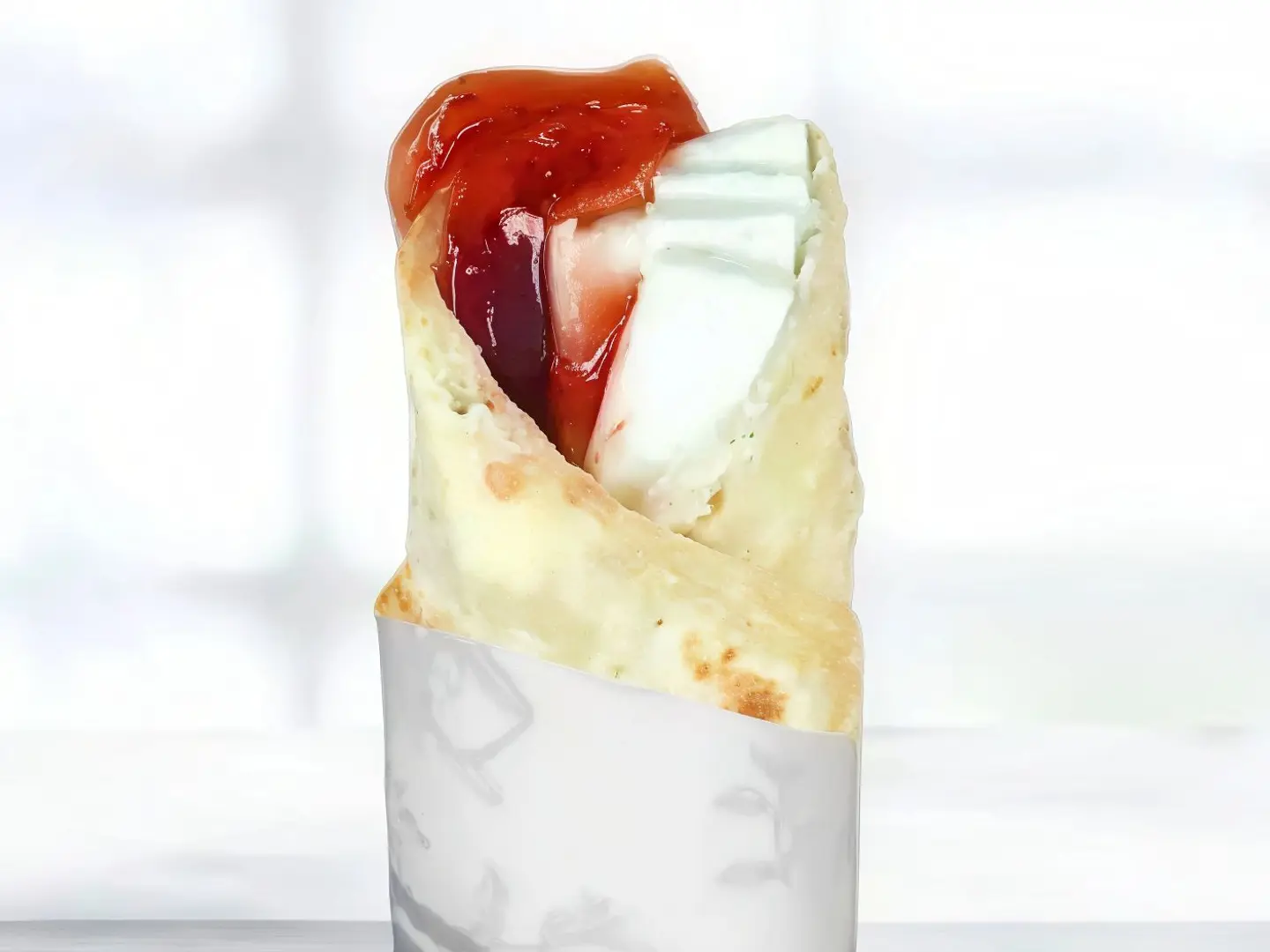 Halloumi With Jam And Chapati Bread