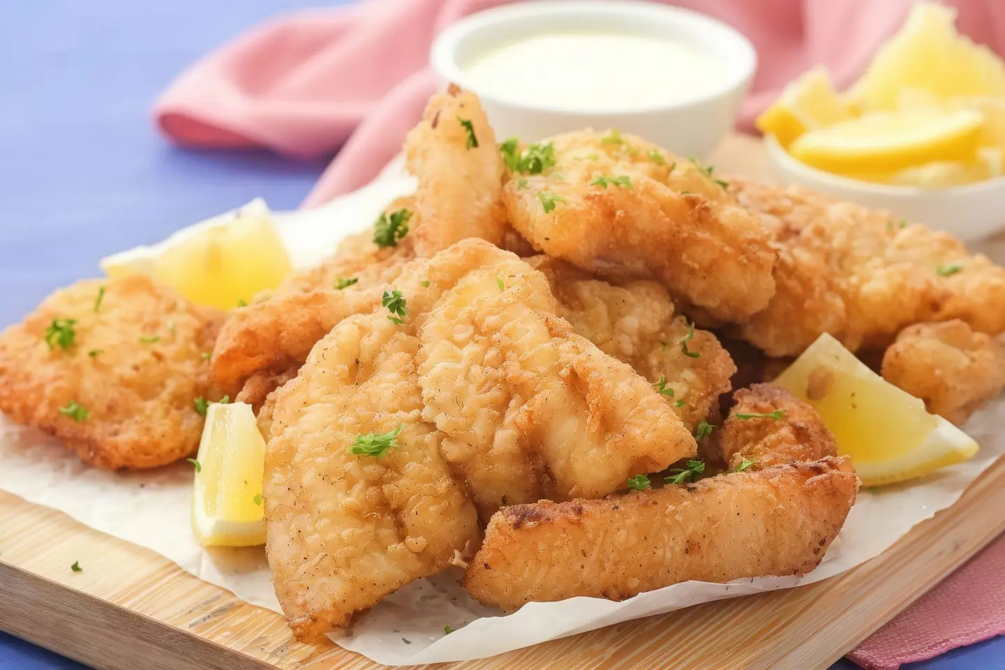 سمك فيليه مقلي