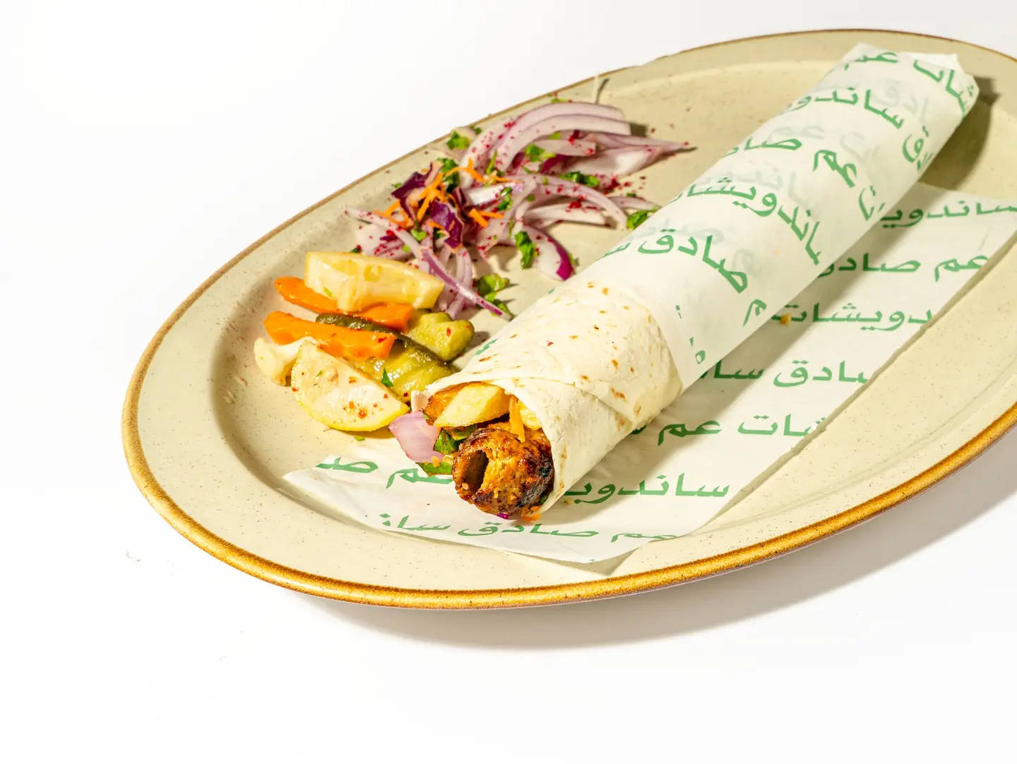 ساندويتش كباب دجاج بخبز الصاج