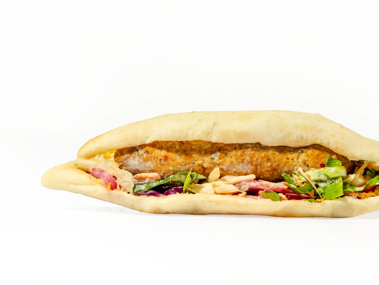 ساندويتش كباب دجاج بالخبز العراقى