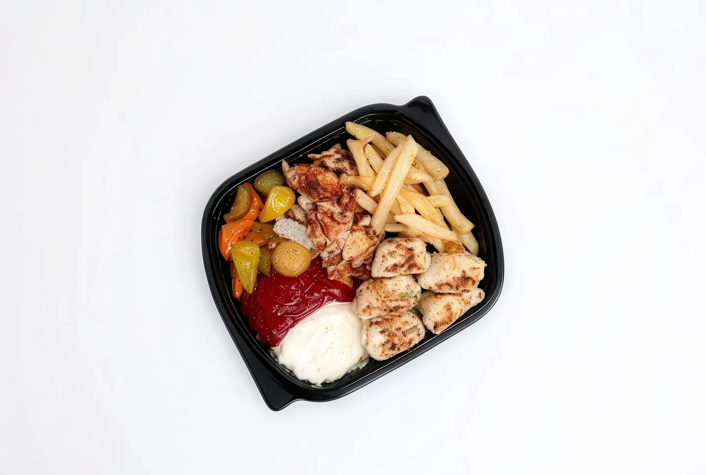 صحن شاورما عربي صغير