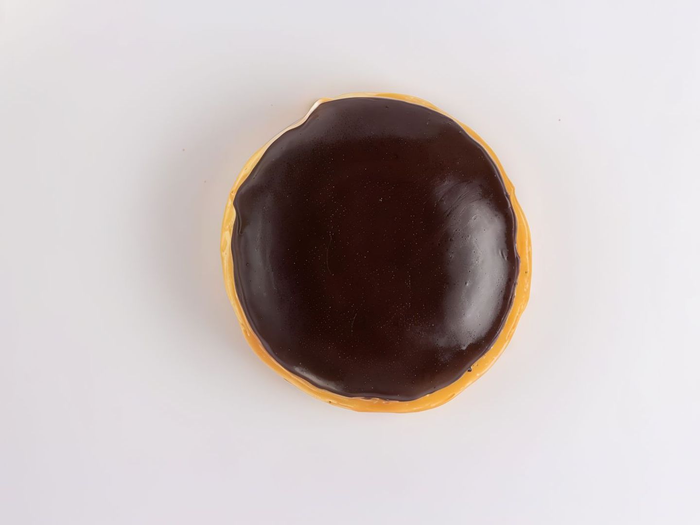 Chocolate Donut With Custard Filling