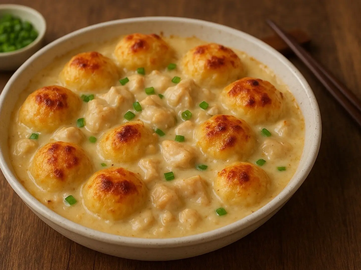 كرات البطاطس بالدجاج - صغير