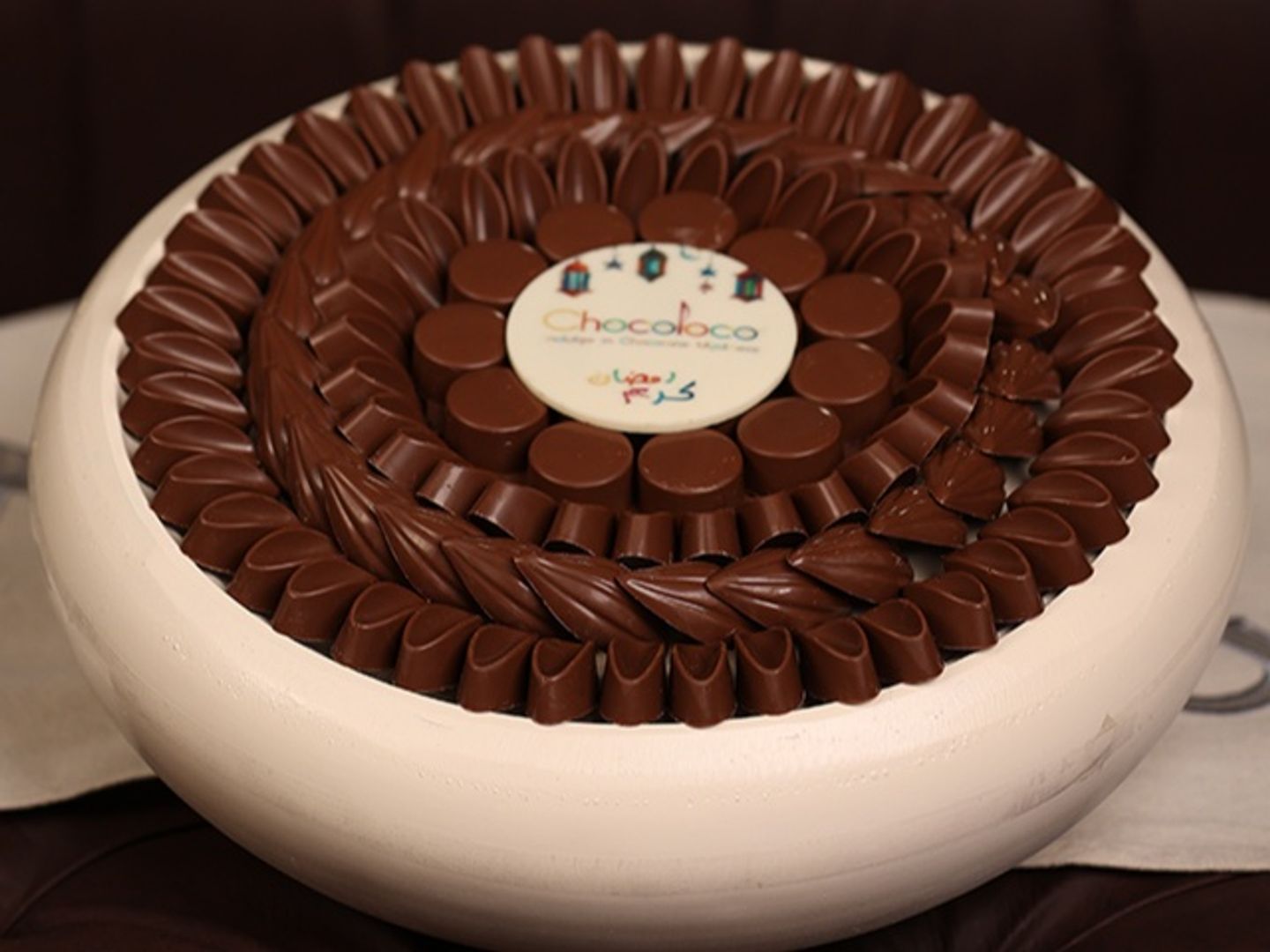 White Round Tray