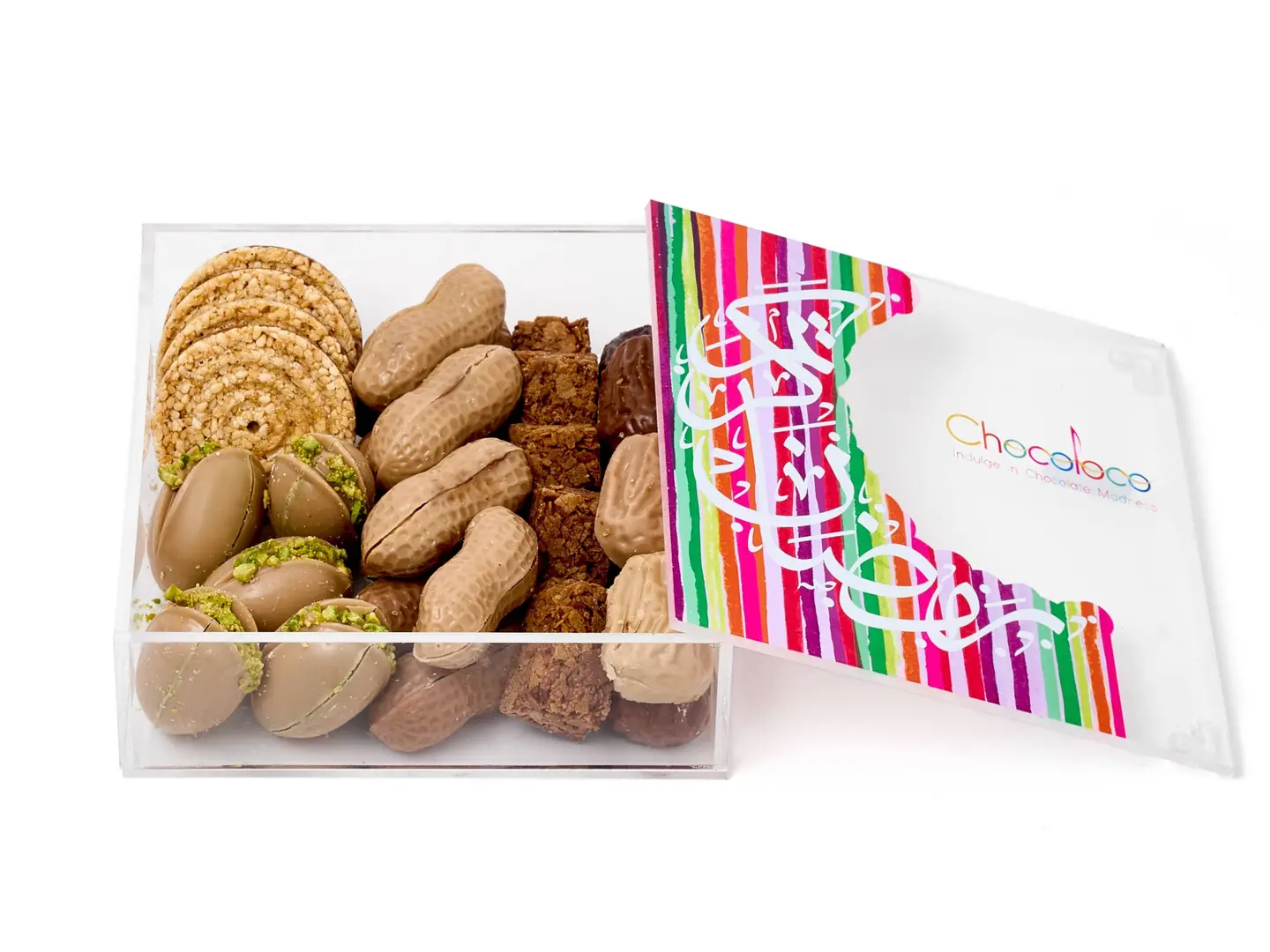 صندوق أكريليك بنكهات متنوعة