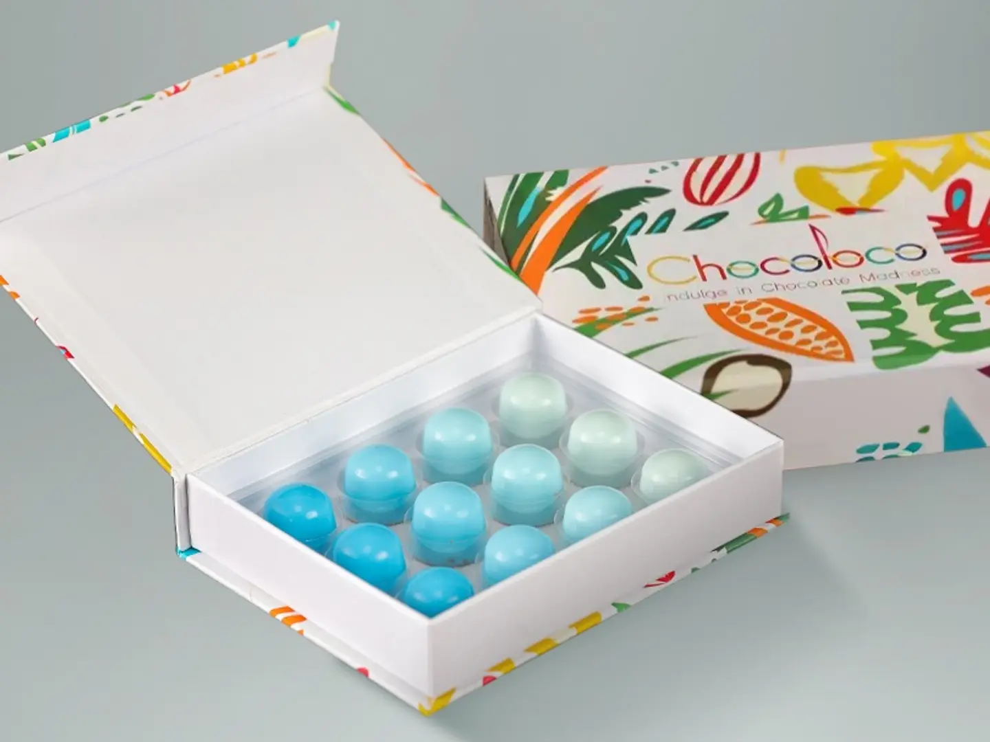 صندوق الشوكولاتة المتوهج - 12 قطعة