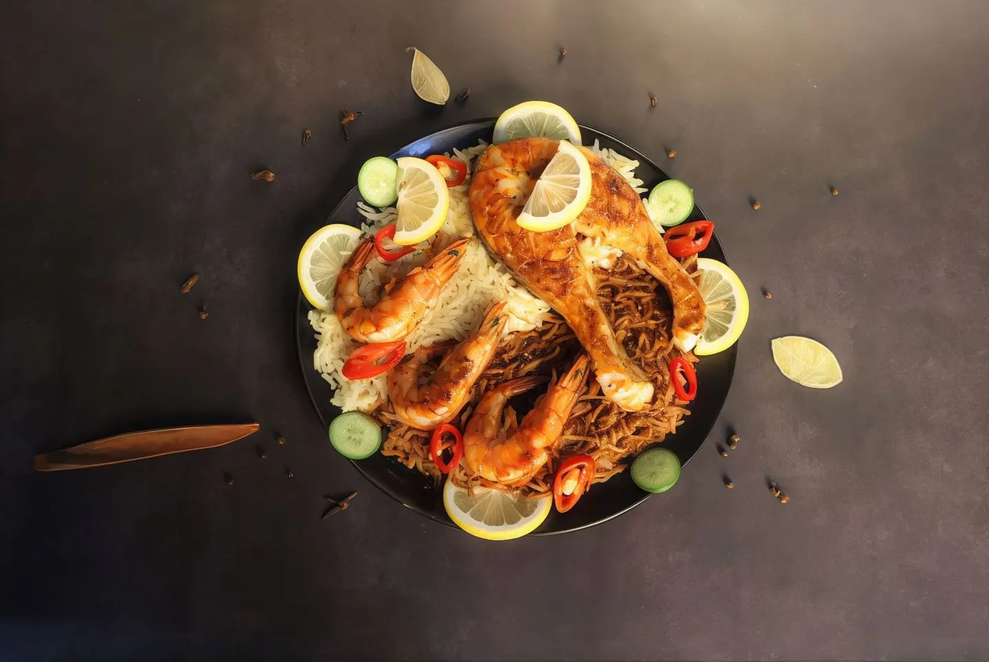 Meal Salmon And Shrimp
