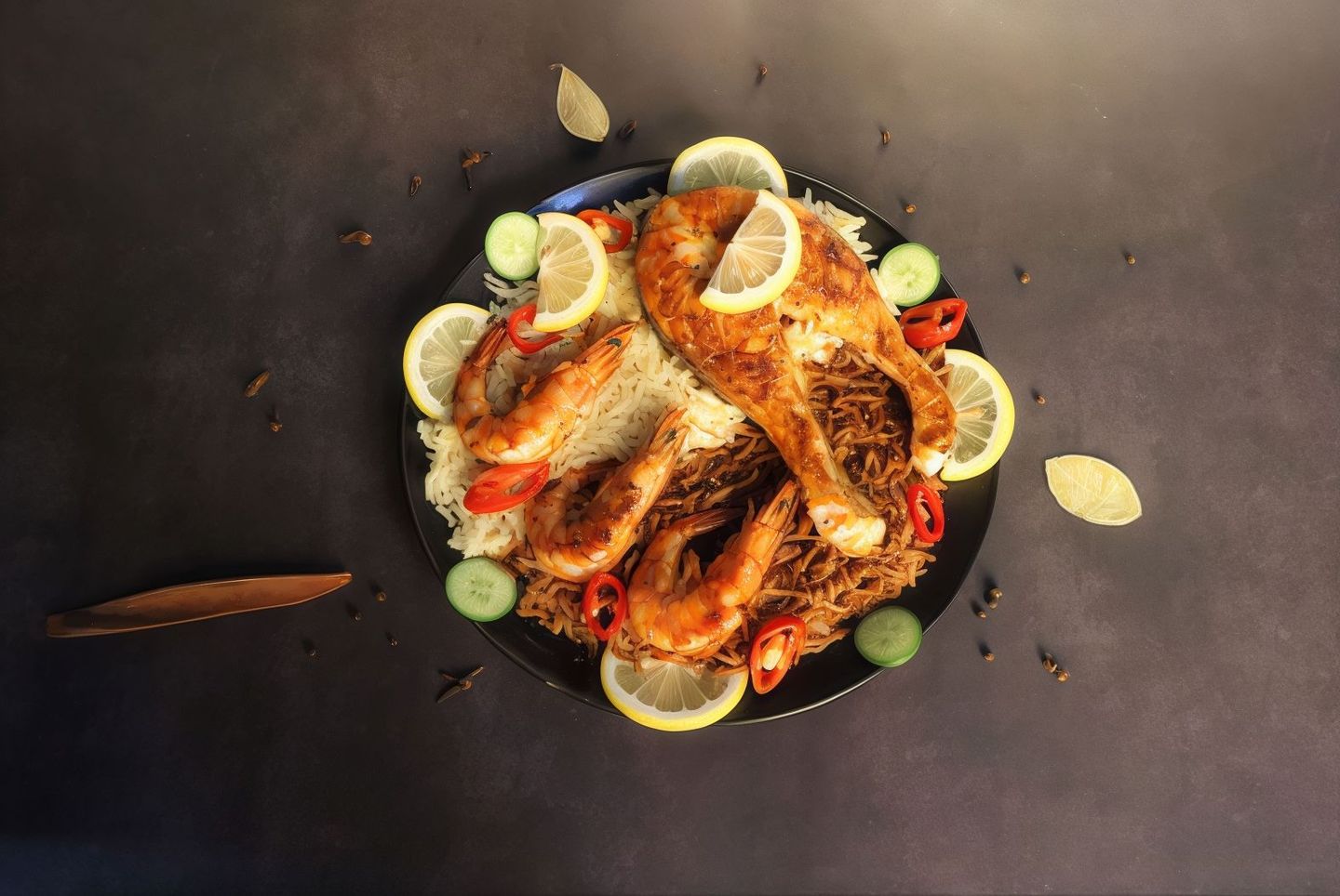 Meal Salmon And Shrimp