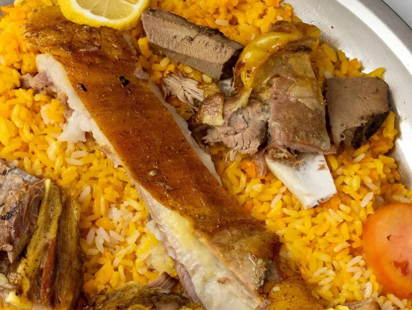نفر لحم مندي بالمرخ ساده بدون رز