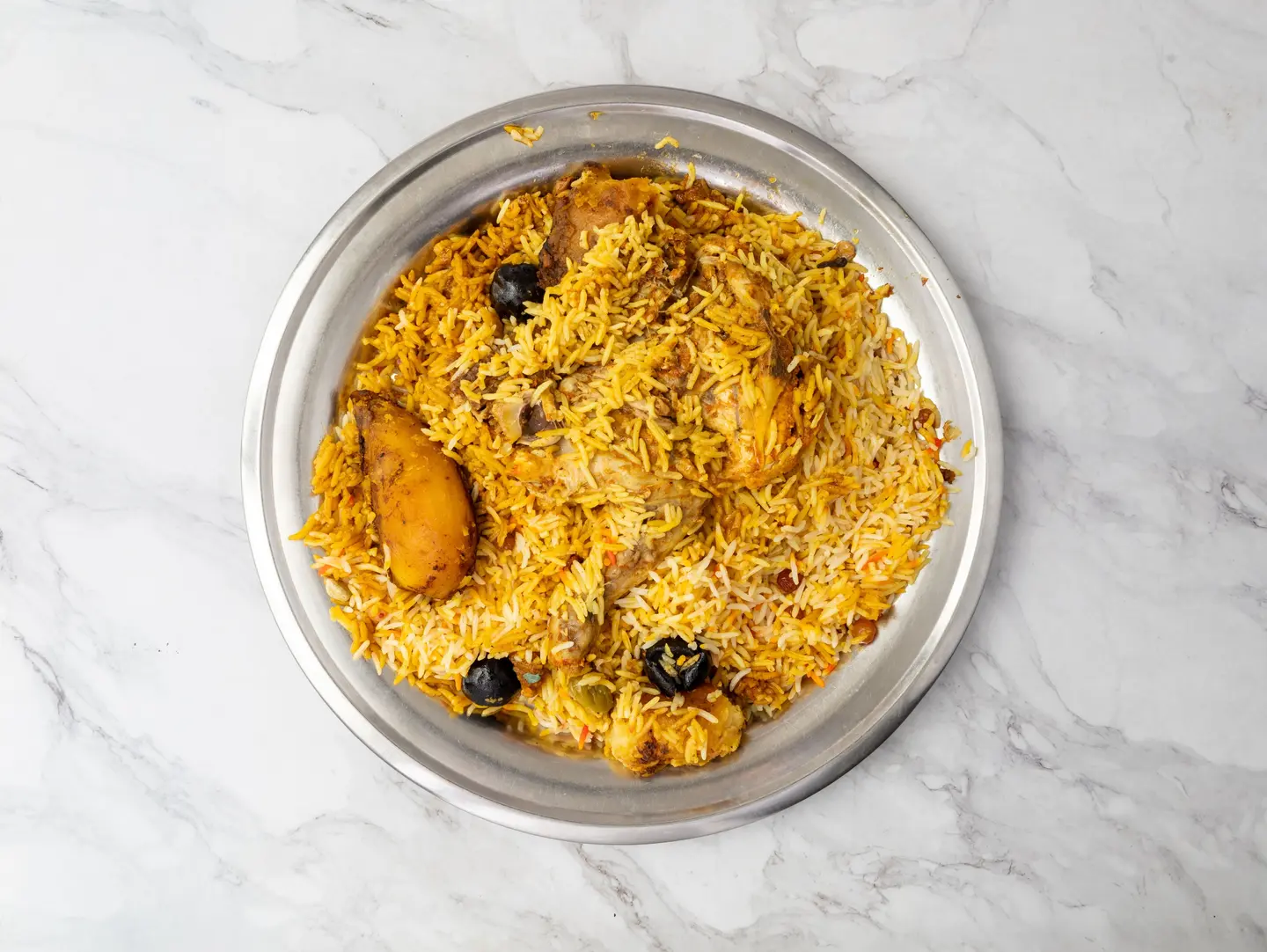 نص حبة دجاج زربيان