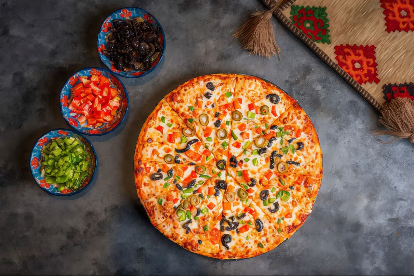 Spicy Vegetable Pizza