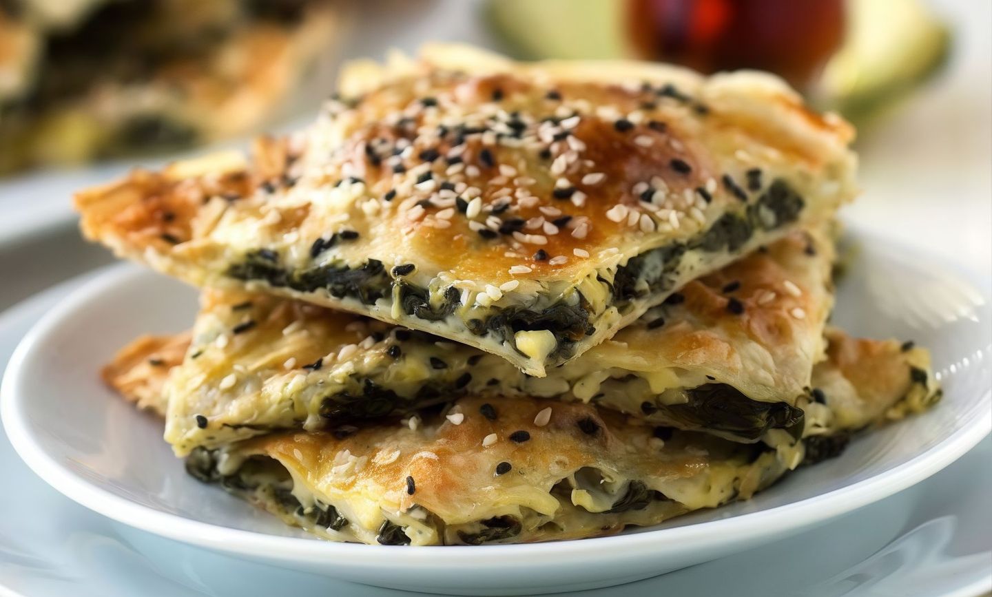 فطيرة سبانخ جبن - صغير