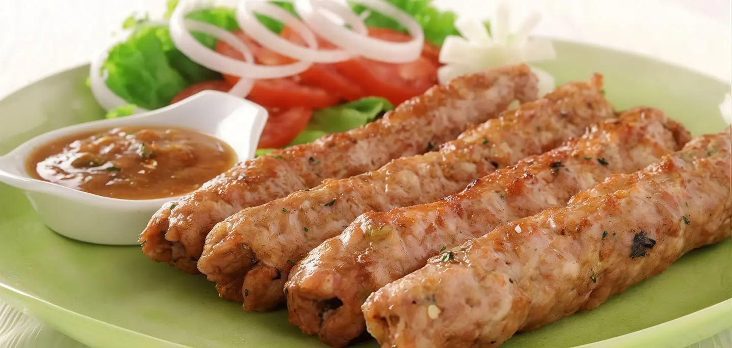 صحن كباب دجاج - وسط