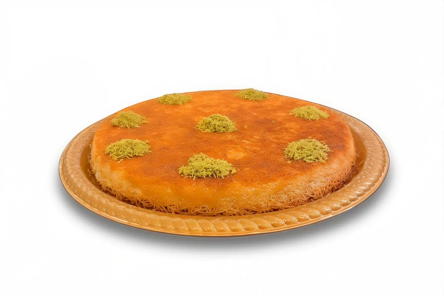 كنافة ساخنة بالقشطة - وسط