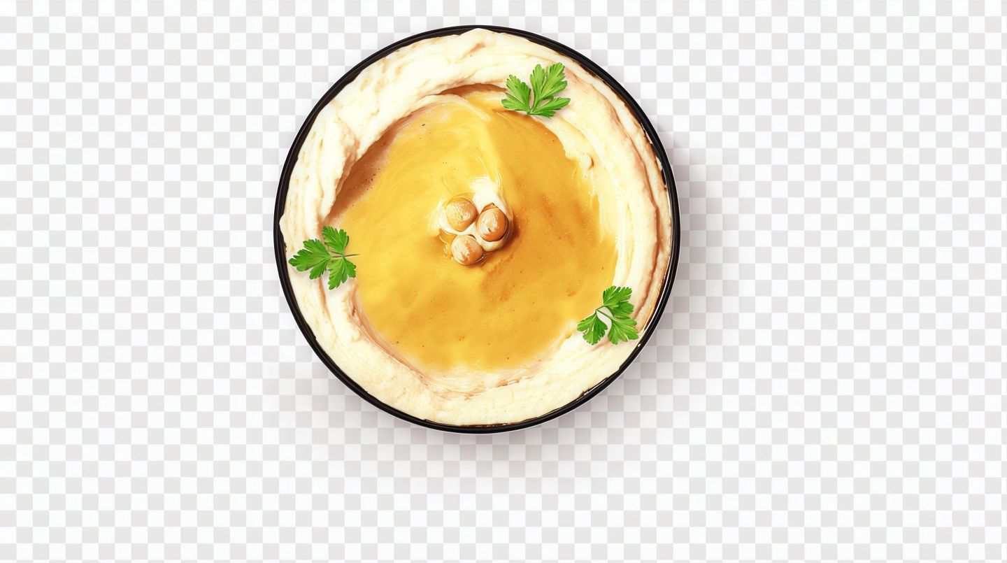 حمص بالطحينة - كبير