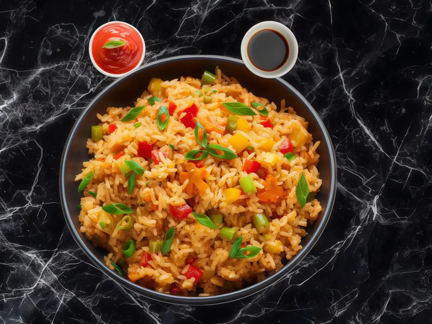 أرز مقلي تريبل