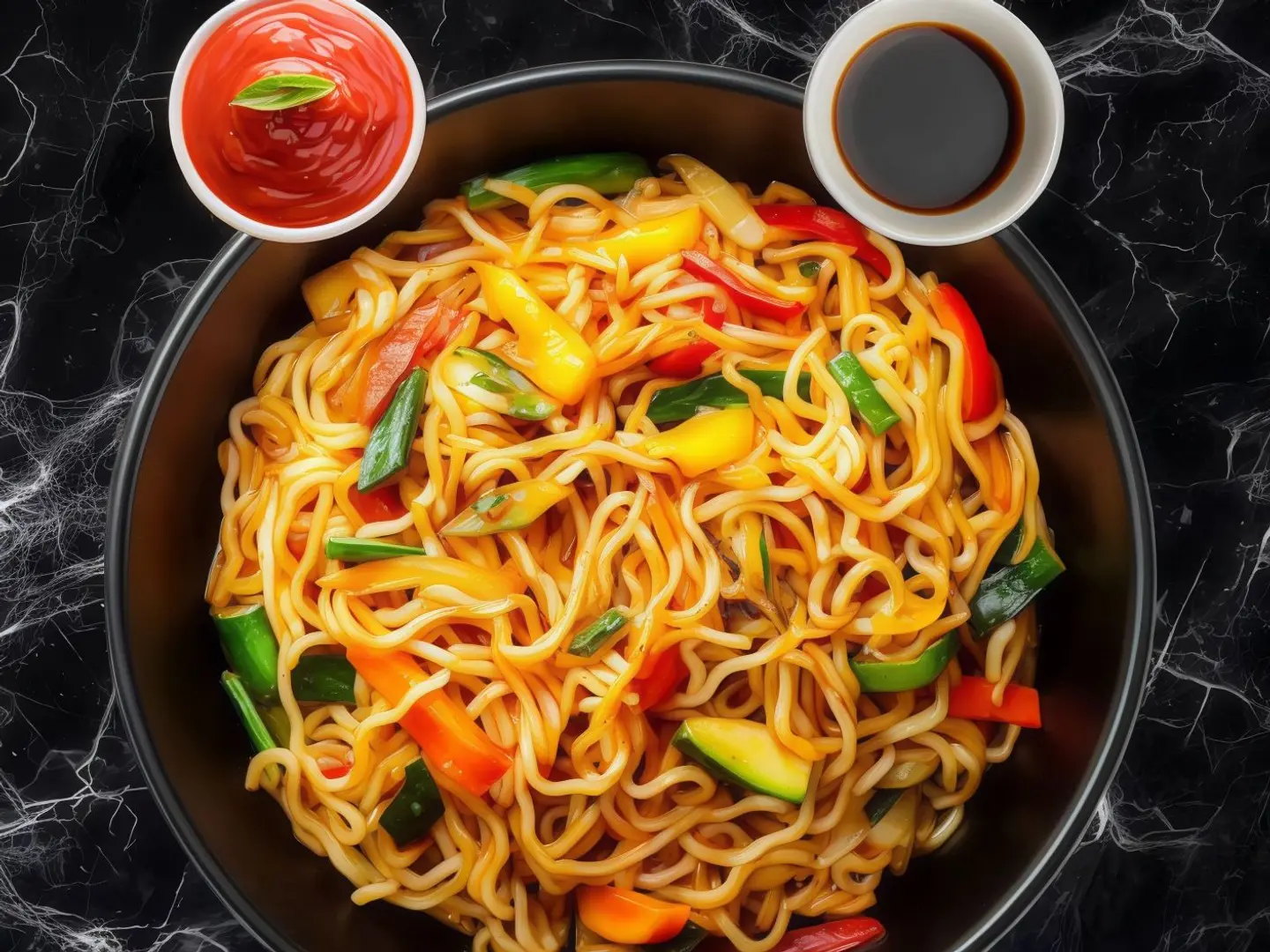 نودلز بالخضار