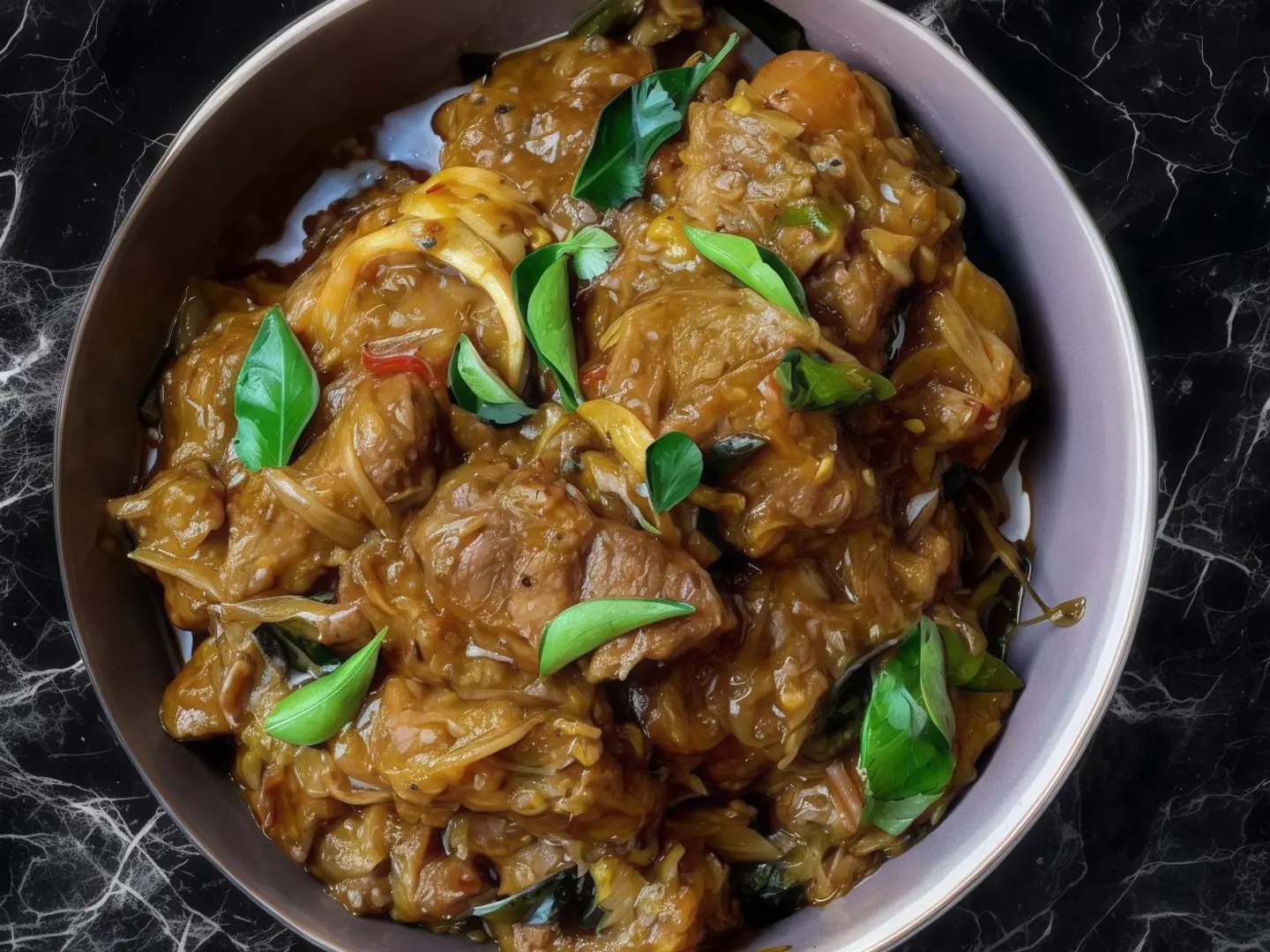 لحم غنم بالفلفل