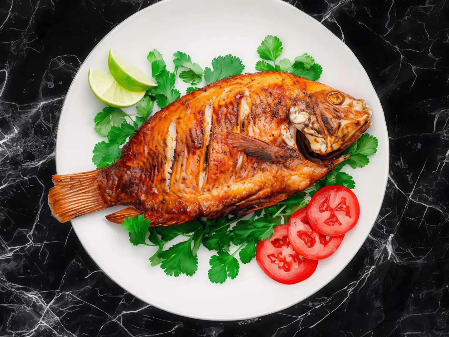 سمك باربكيو فخار