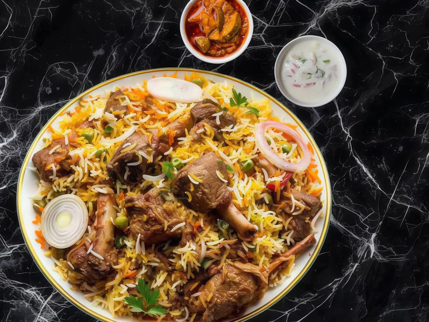 برياني لحم البقر