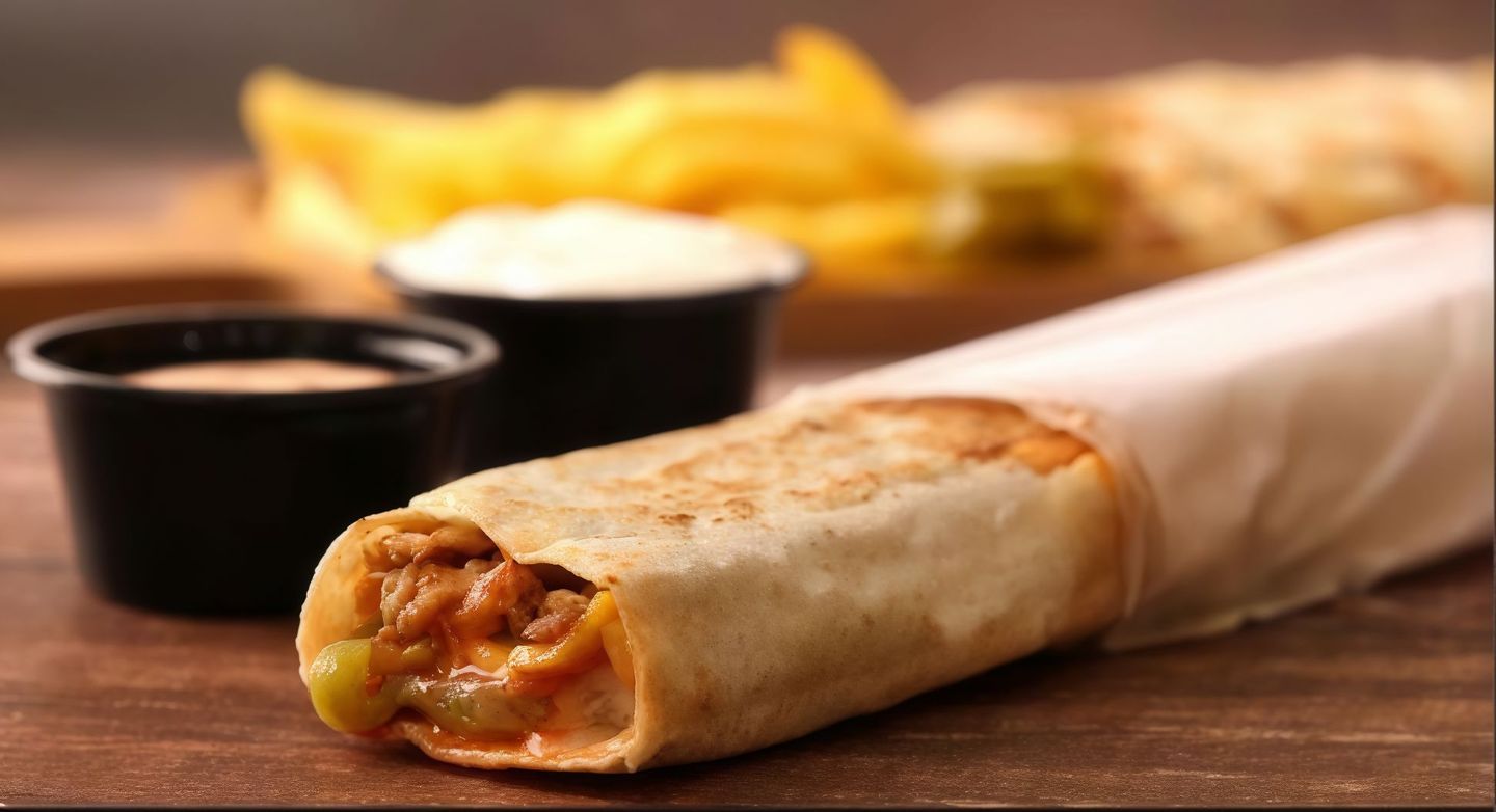 Shawarma Saroukh With Cheese